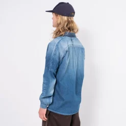 [FDMTL] SH12U DENIM HAORI SHIRT 3YR WASH _ INDIGO