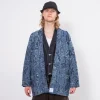 [FDMTL] TP16H BORO HAORI JACKET _ INDIGO