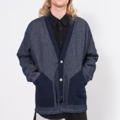[FDMTL] TP12R HAORI CARDIGAN RINSE _ INDIGO