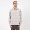 [GOOPiMADE] “GSR-01” 2-LAYER OVERSIZED SHIRT LIGHT _ ASH