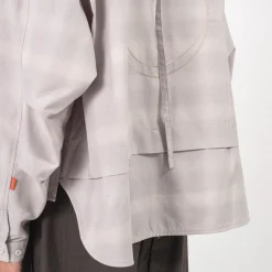 [GOOPiMADE] “GSR-01” 2-LAYER OVERSIZED SHIRT LIGHT _ ASH