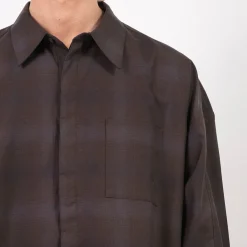 [GOOPiMADE] “GSR-01” 2-LAYER OVERSIZED SHIRT LIGHT _ MIDNIGHT