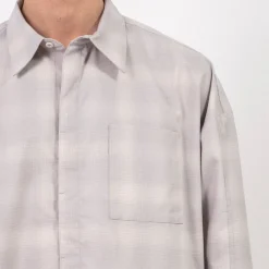 [GOOPiMADE] “GSR-01” 2-LAYER OVERSIZED SHIRT LIGHT _ ASH