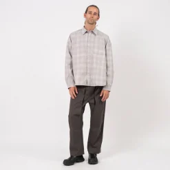 [GOOPiMADE] “GSR-01” 2-LAYER OVERSIZED SHIRT LIGHT _ ASH