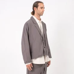 [GOOPiMADE x AES] “G.A.T-01J” SYNCHRONIZE UTILITY KIMONO JACKET _ GREY