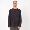 [GOOPiMADE x AES] “G.A.T-01K” CHECKERBOARD KNIT POLO SHIRT _ SHADOW