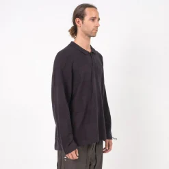 [GOOPiMADE x AES] “G.A.T-01K” CHECKERBOARD KNIT POLO SHIRT _ SHADOW