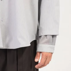 [GOOPiMADE x AES] “G.A.T-01S” D-LAYER RECONSTRUCT SHIRT _ L.GREY