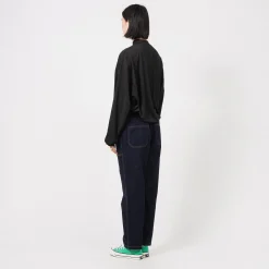[GRAMICCI] STRETCH DENIM LOOSE TAPERED RIDGE PANT _ ONE WASH
