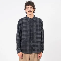 [HATCHINGROOM] ARCHIVE SHIRT V2 BOIL CHECK _ DARK NAVY