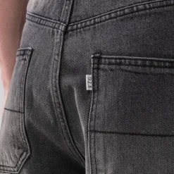 [HATCHINGROOM] FLARE BUTTON JEANS _ BLACK