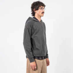 [HATCHINGROOM] VTG SILKET HOODIE _ DYED DARK GREEN