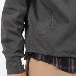 [HATCHINGROOM] VTG SILKET HOODIE _ DYED DARK GREEN
