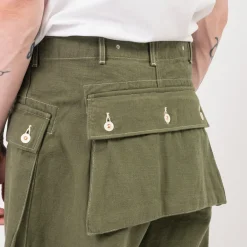 [HERILL] HL DENIM M44 TROUSERS _ OLIVE DRAB