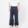 [999HUMANITY] AV PLEATS DYED DENIM PANTS _ FADED NAVY