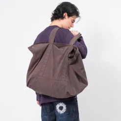 [999HUMANITY] AV RIBSTOP TOTE BAG _ WASHED CHARCOAL