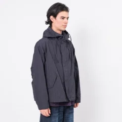 [999HUMANITY] CHECK MID FISHTAIL JACKET _ DARK NAVY