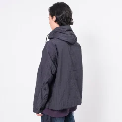 [999HUMANITY] CHECK MID FISHTAIL JACKET _ DARK NAVY
