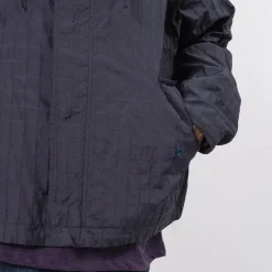 [999HUMANITY] CHECK MID FISHTAIL JACKET _ DARK NAVY