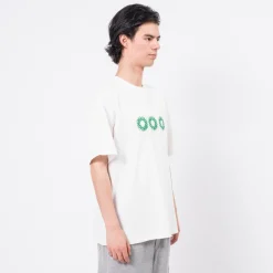 [999HUMANITY] EVD LOGO HALF T-SHIRTS _ OFF WHITE