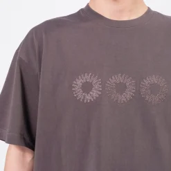 [999HUMANITY] EVD LOGO HALF T-SHIRTS _ CHARCOAL