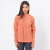 [999HUMANITY] JACQUARD STRIPE HOODIE _ ORANGE