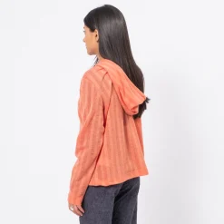 [999HUMANITY] JACQUARD STRIPE HOODIE _ ORANGE
