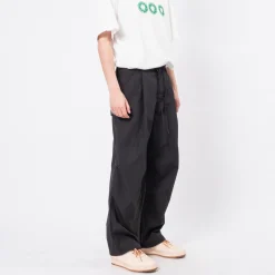 [999HUMANITY] NYLON EASY PANTS _ BLACK