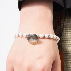[52HZ LAB] BUTTON FRESHWATER PEARL BRACELET ROUND