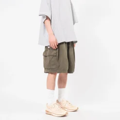 [IS-NESS] BALLOON EZ CARGO SHORTS _ KHAKI