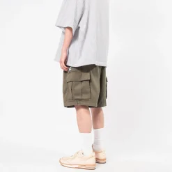 [IS-NESS] BALLOON EZ CARGO SHORTS _ KHAKI