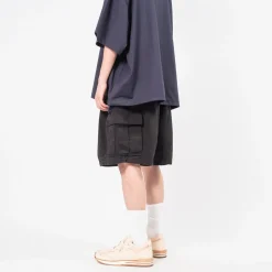 [IS-NESS] BALLOON EZ CARGO SHORTS _ BLACK