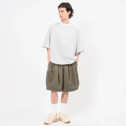 [IS-NESS] BALLOON EZ CARGO SHORTS _ KHAKI