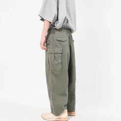 [IS-NESS] NU MILITARY BALLOON PANTS _ KHAKI