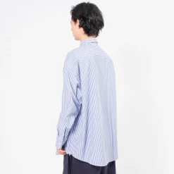 [IS-NESS] NU VENTILATION LONG SLEEVE SHIRT _ BLUE WHITE STRIPE