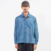 [KARTIK RESEARCH] SS25-38 BOX SHIRT _ BLUE/INDIGO