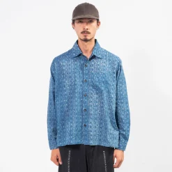 [KARTIK RESEARCH] SS25-38 BOX SHIRT _ BLUE/INDIGO