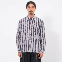 [KARTIK RESEARCH] SS25-39 BOX SHIRT _ SLATE/BLACK