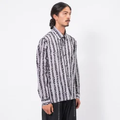 [KARTIK RESEARCH] SS25-39 BOX SHIRT _ SLATE/BLACK