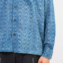 [KARTIK RESEARCH] SS25-38 BOX SHIRT _ BLUE/INDIGO