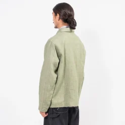 [KARTIK RESEARCH] SS25-03 CROPPED JACKET _ PISTA/BLACK/GREY