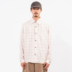 [KARTIK RESEARCH] SS25-41 SHIRT _ ECRU/ MAROON/ GOLD