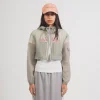 [KIJUN] CROPPED HOODIE JUMPER _ NEUTRAL GREY