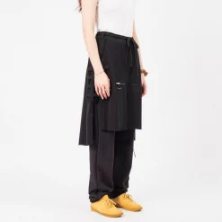 [LEH] 1031 SWEAT LAYERED EASY PANTS _ BLACK
