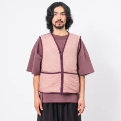 [MERELY MADE] MERELY PREMIUM VINTAGE RIPSTOP REVERSIBLE VEST _ L/PINK