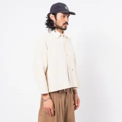 [MERELY MADE] MERELY PREMIUM INDIAN CROPPED SHIRTS _ IVORY