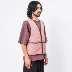 [MERELY MADE] MERELY PREMIUM VINTAGE RIPSTOP REVERSIBLE VEST _ L/PINK