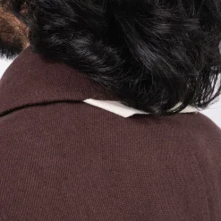 [MERELY MADE] MERELY PREMIUM LINEN OXFORD GURKHA JACKET _ DARK WINE