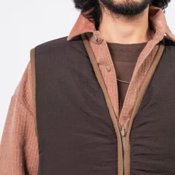 [MERELY MADE] MERELY PREMIUM VINTAGE RIPSTOP REVERSIBLE VEST _ BROWN &