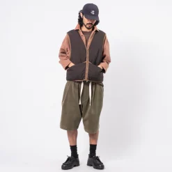 [MERELY MADE] MERELY PREMIUM VINTAGE RIPSTOP REVERSIBLE VEST _ BROWN &